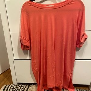 ZENANA CORAL SHORT SLEEVE TOP